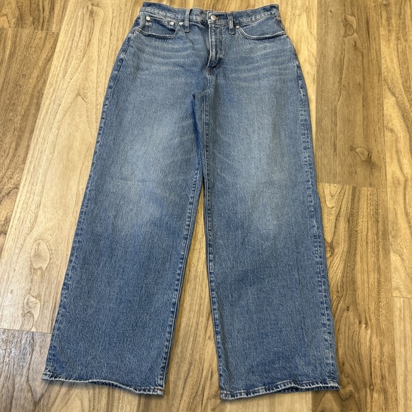 Madewell The Baggy Straight Jeans High Rise EWA Wash Women's Size 30x29" - Picture 4 of 7